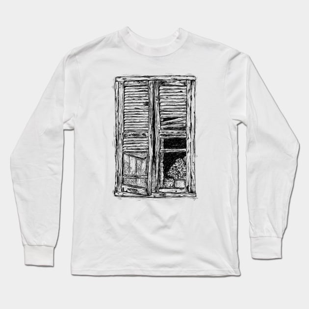 Old window image Long Sleeve T-Shirt by rachelsfinelines